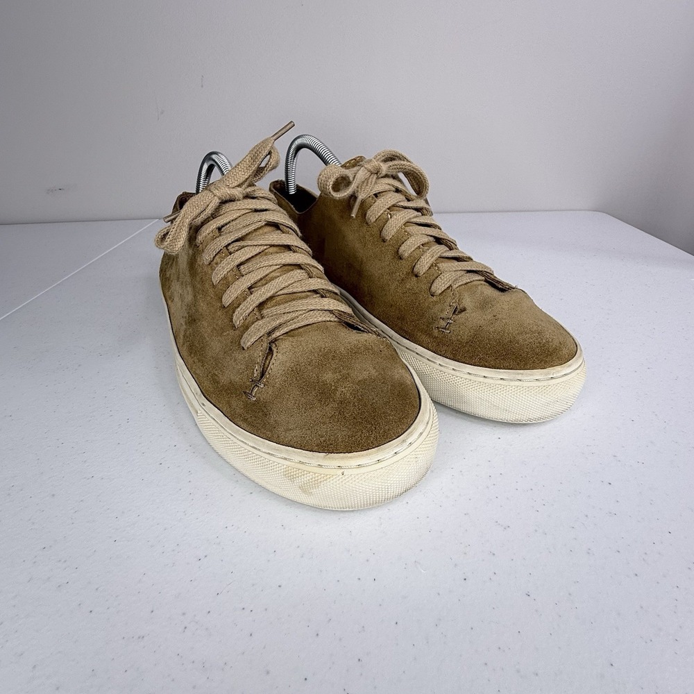 Sid Mashburn Men's Suede Sneakers Shoes Size 8 Camel Brown - Picture 2 of 11